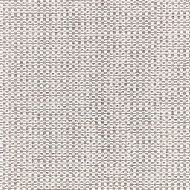 Close-up of a small cream and grey-taupe woven grid with basket texture
