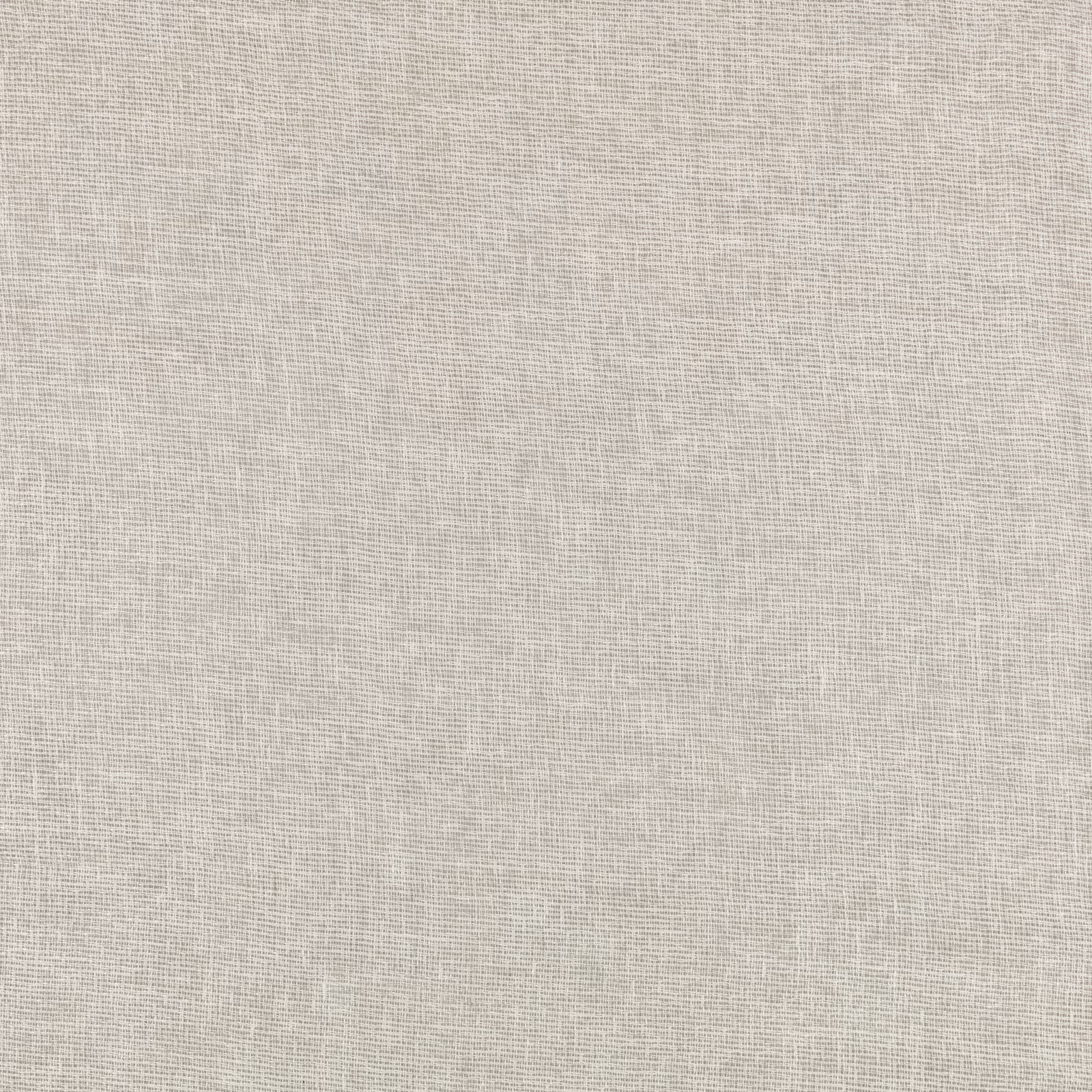 Pale greige sheer fabric with a fine, even crosshatch weave