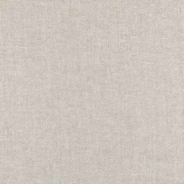 Pale greige sheer fabric with a fine, even crosshatch weave