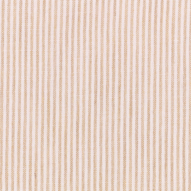 Warm coir beige and cream vertical striped weave with fine chevron texture