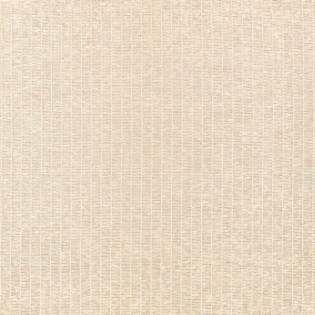 Warm ivory-beige sheer weave with fine horizontal lines and subtle small grid