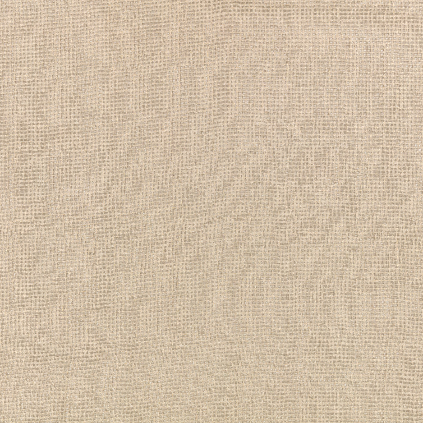 Pale flax-beige open-weave textile with softly irregular grid texture