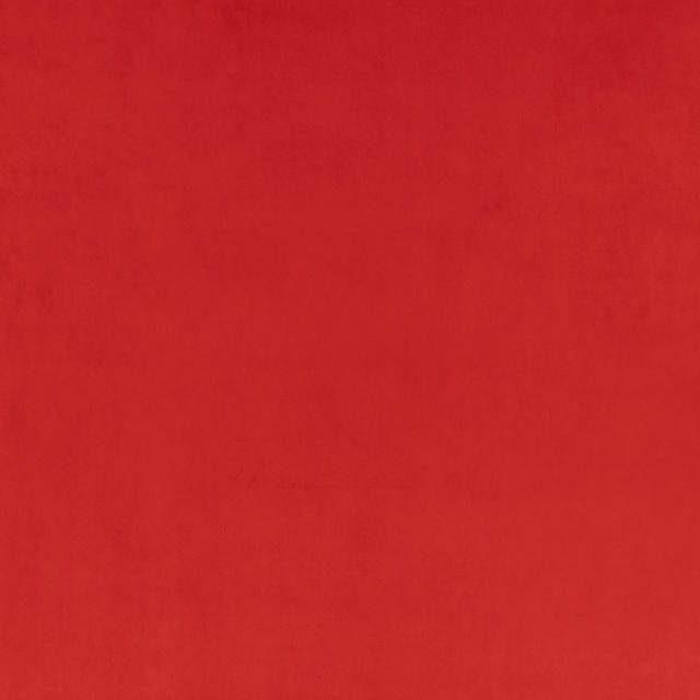 Vivid red suede-like surface with subtle nap variation across the swatch