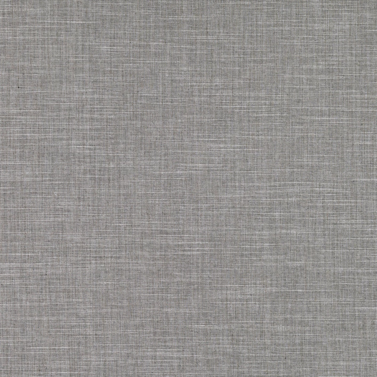 Close view of cool silver-grey fabric with a fine crosshatched woven texture