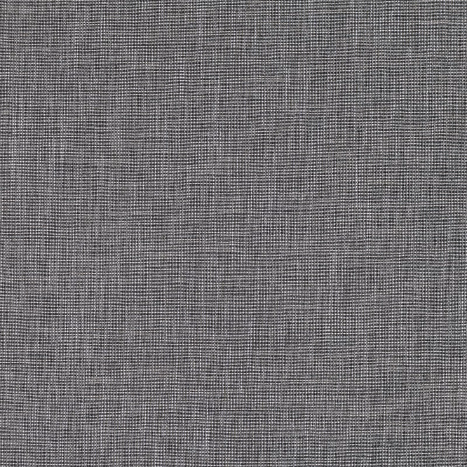 Close-up of cool charcoal-grey fabric with fine woven crosshatch texture