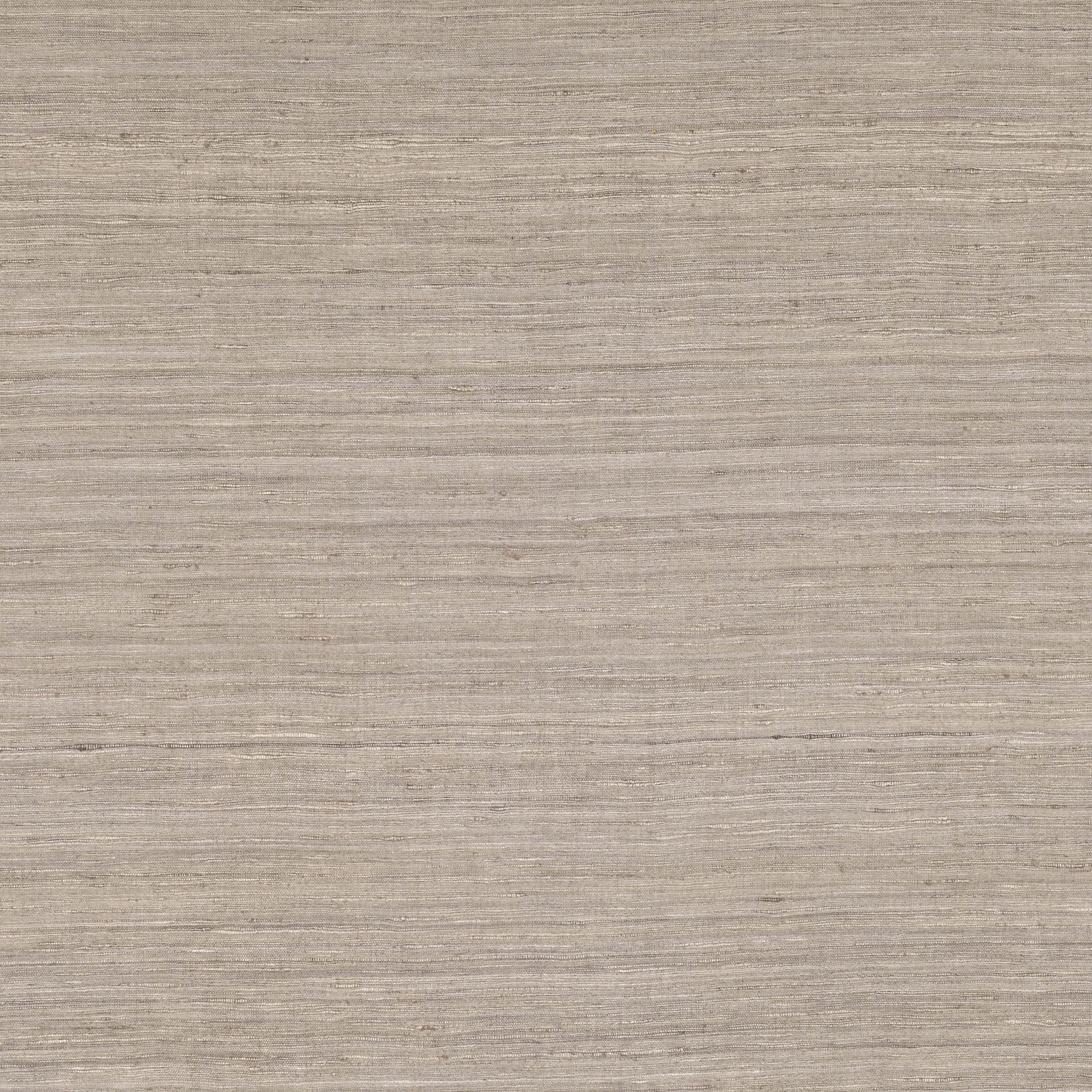 Pale taupe-grey textile with fine horizontal striations and softly varied threads
