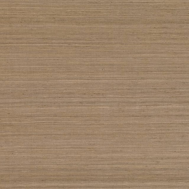 Warm tobacco-brown textile with fine horizontal slub lines and a softly matte surface