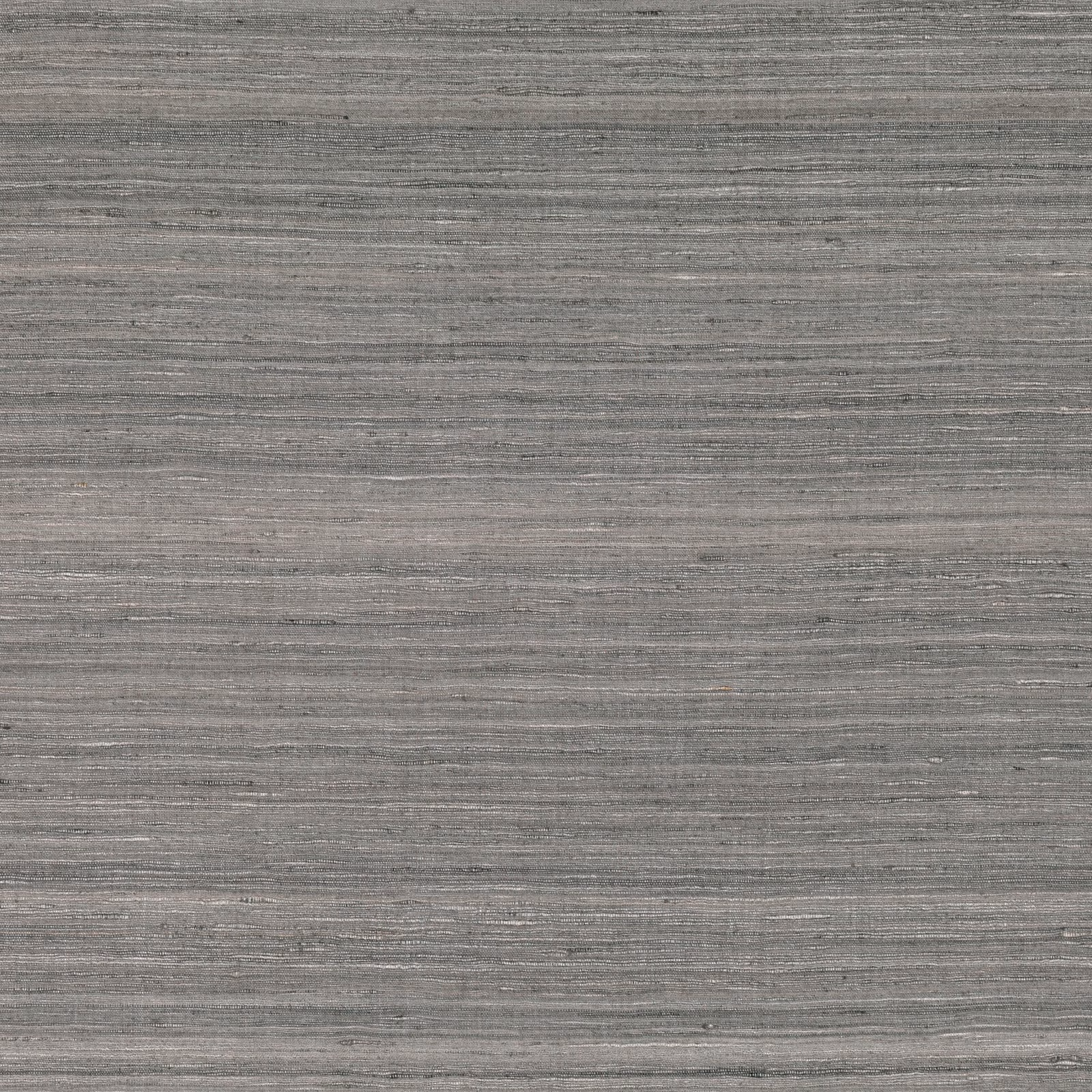 Cool tungsten grey textile with fine horizontal striations and softly varied woven texture