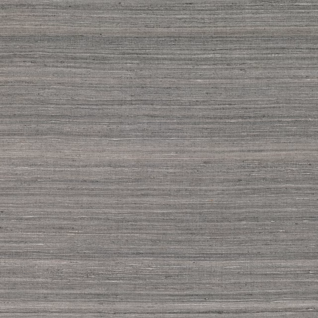 Cool tungsten grey textile with fine horizontal striations and softly varied woven texture