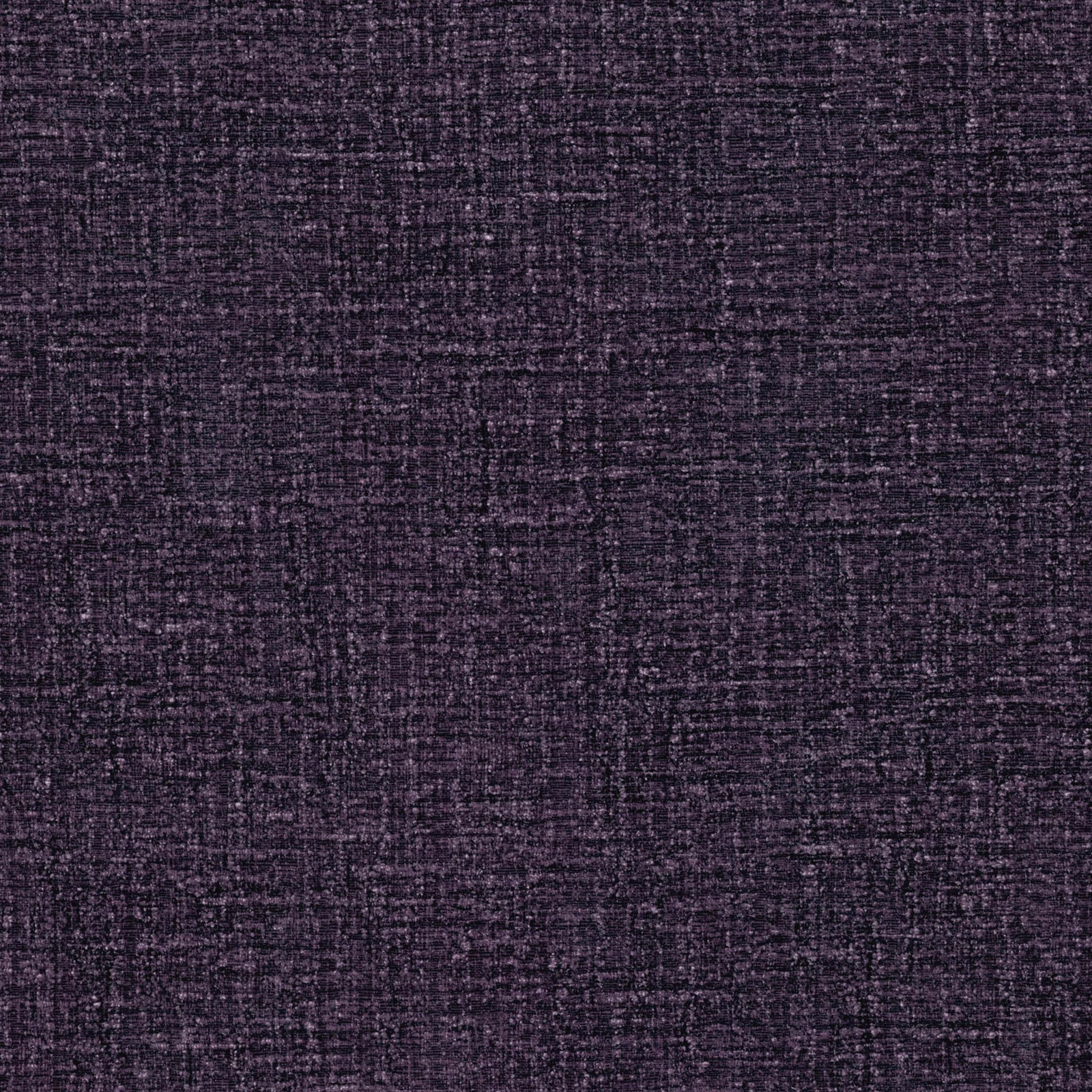 Dark aubergine-purple textile swatch with dense charcoal crosshatched weave