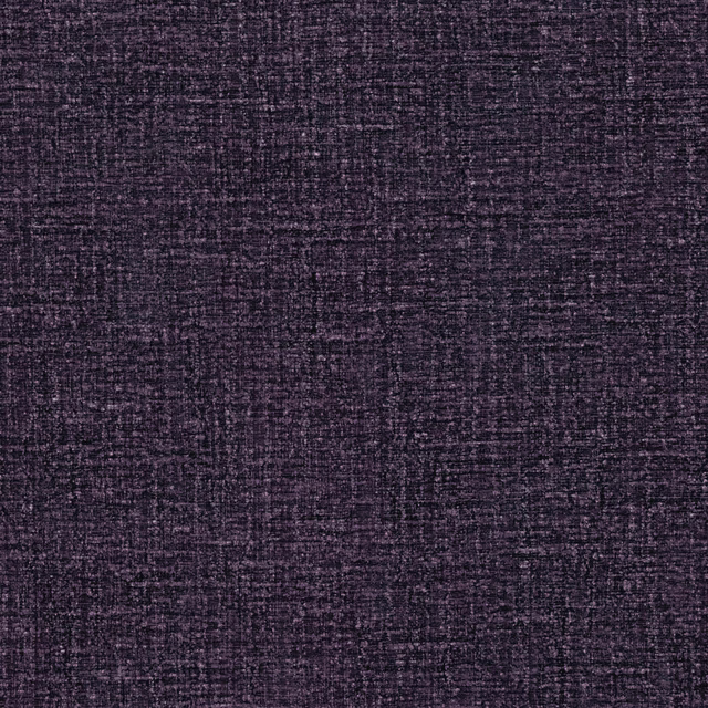 Dark aubergine-purple textile swatch with dense charcoal crosshatched weave