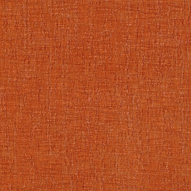 Burnished ember-orange woven textile with fine slubbed crosshatch texture