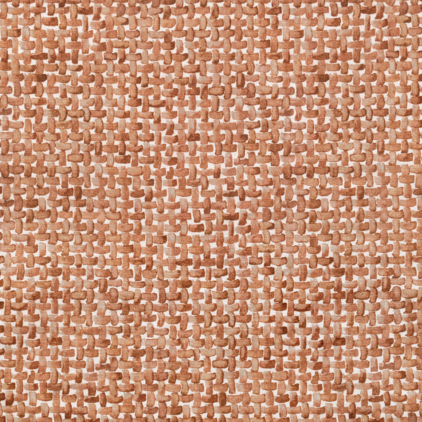 Warm cognac and cream small-scale basket weave with a tactile, irregular surface