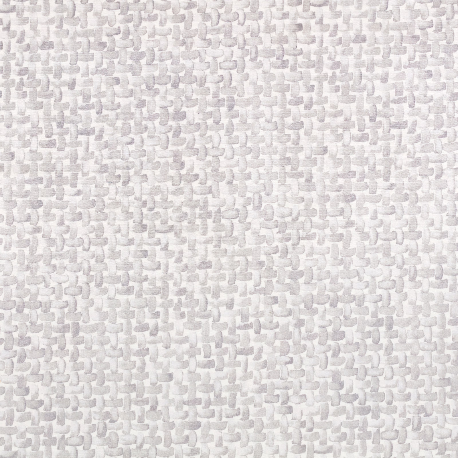 Pale mist-grey fabric with a dense, softly textured pattern of small curved marks