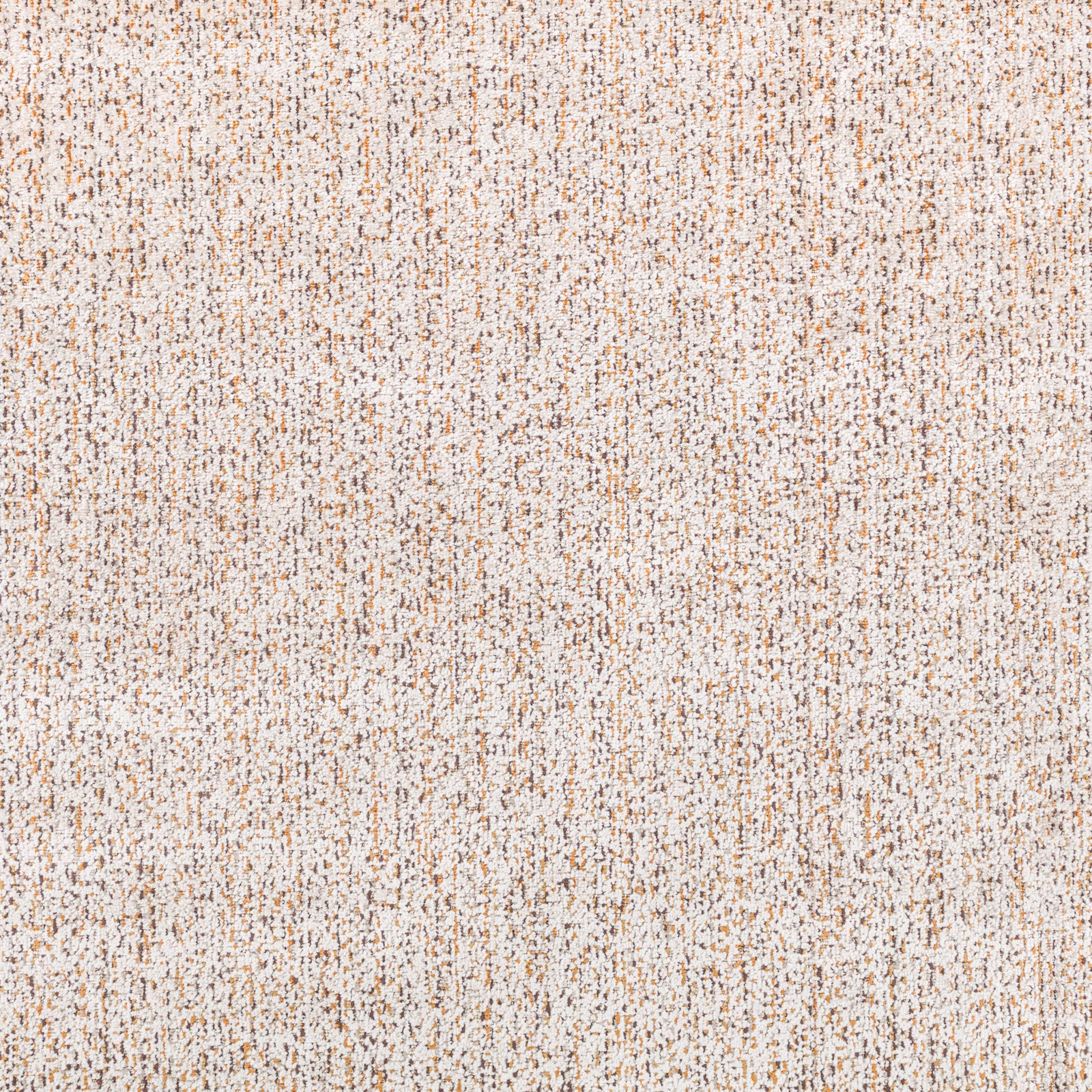 Warm cream woven textile with fine vertical slubs and terracotta-brown flecks