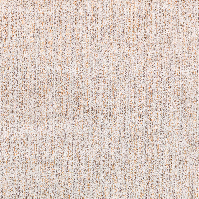 Warm cream woven textile with fine vertical slubs and terracotta-brown flecks