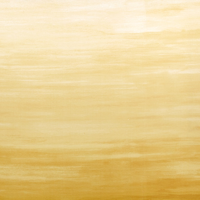 Warm ochre textile with pale horizontal brushlike striations and softly varied surface