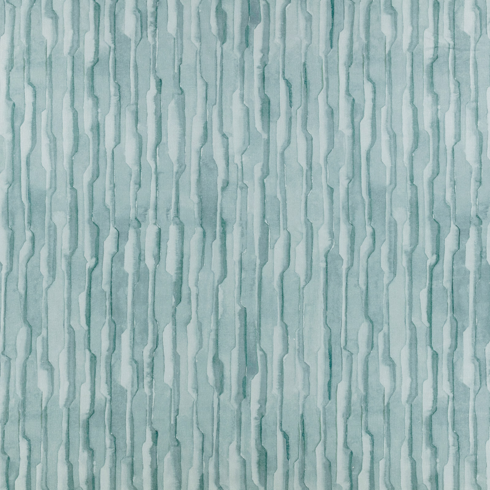 Pale teal textile with irregular raised vertical striations and softly shifting tonal depth