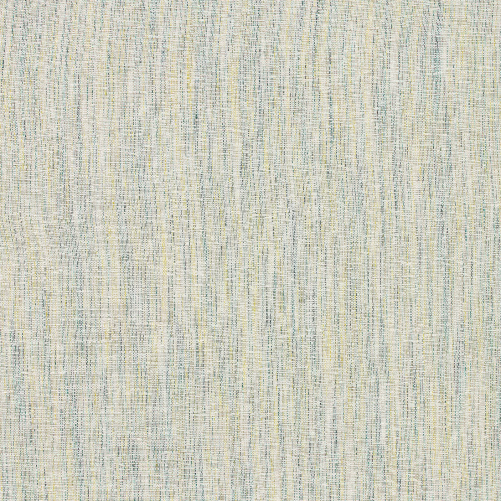 Pale celadon woven textile with fine irregular blue-green vertical striations
