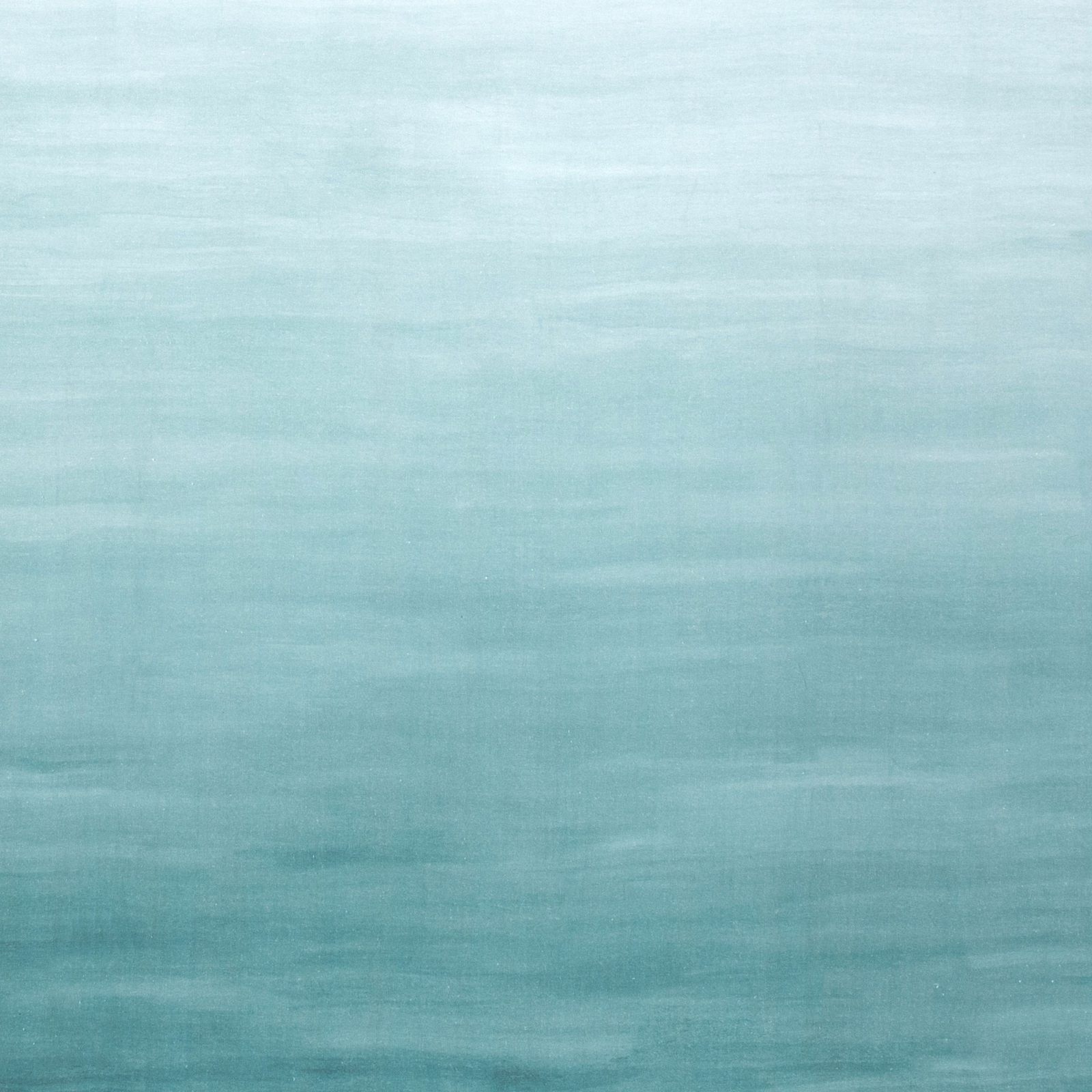 Pale seafoam teal textile with soft horizontal striations and cloudy woven texture