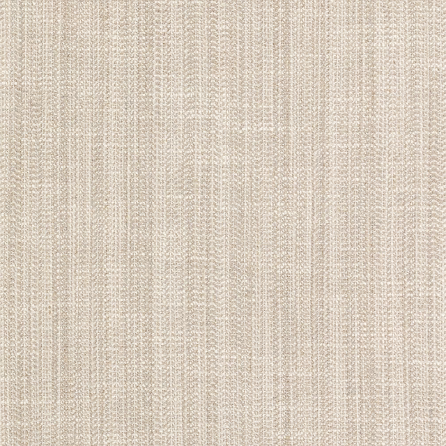 Close-up of ivory beige woven fabric with fine vertical ribbing and tactile texture