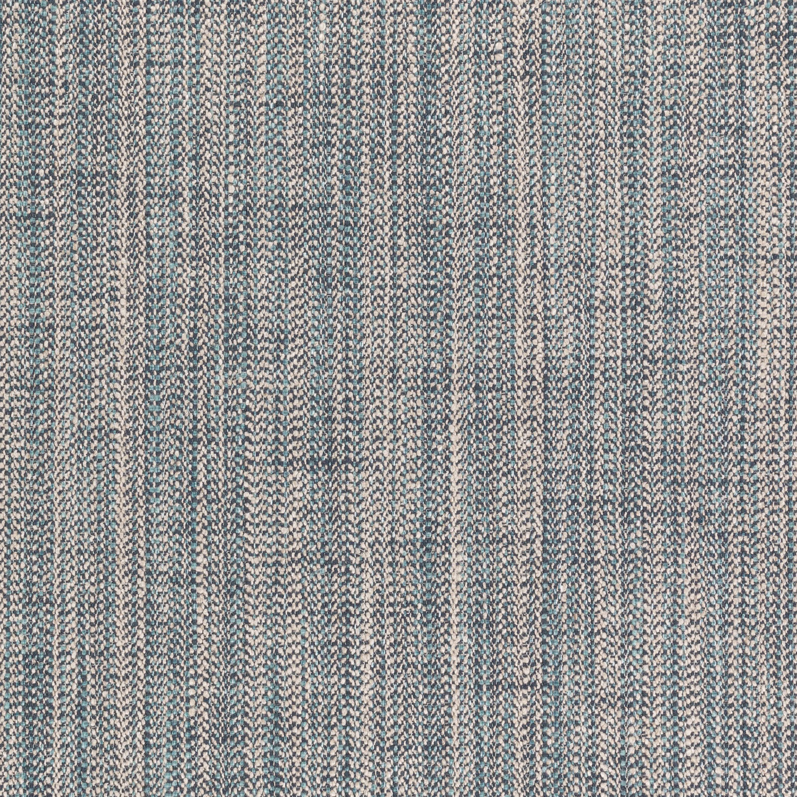 Close view of ocean-blue woven ground with pale taupe chevron texture
