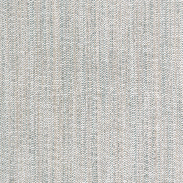 Pale seafoam and ivory fabric with fine vertical woven texture