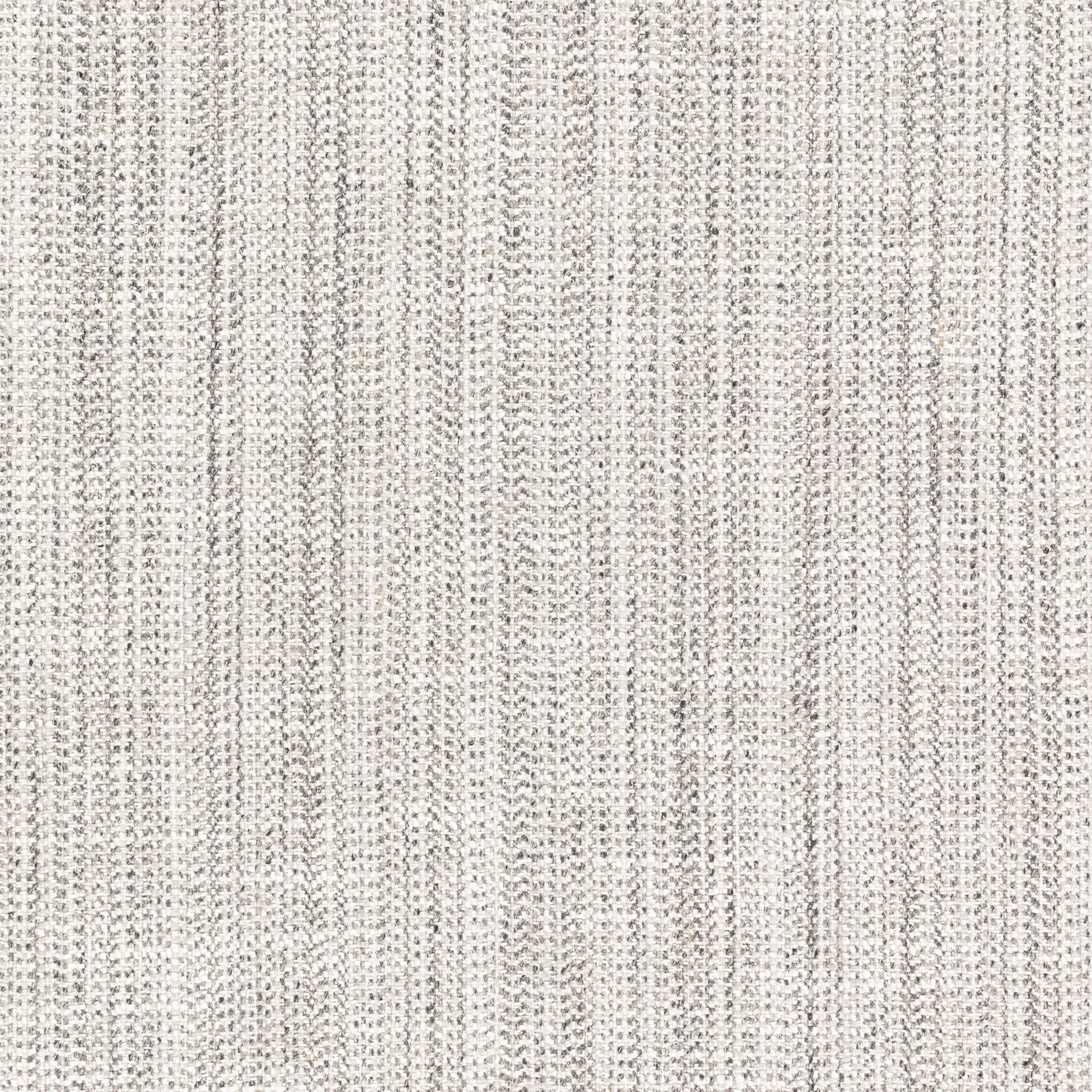 Pale smoke-grey textile with fine flecked vertical weave and soft ivory ground