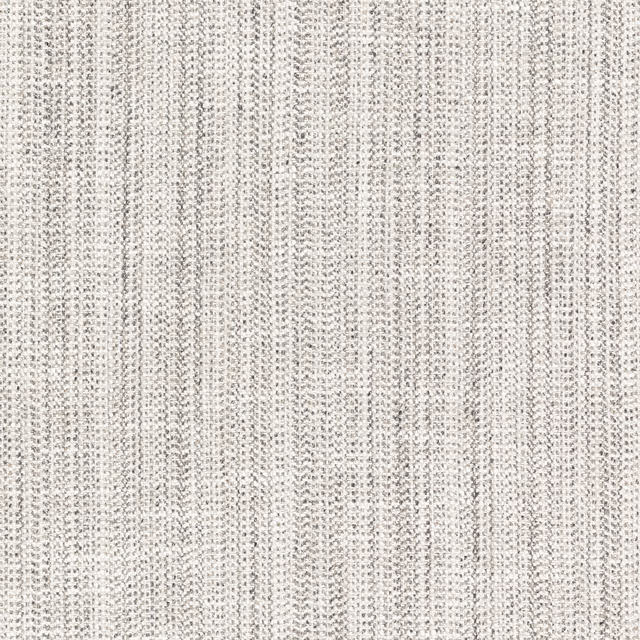 Pale smoke-grey textile with fine flecked vertical weave and soft ivory ground