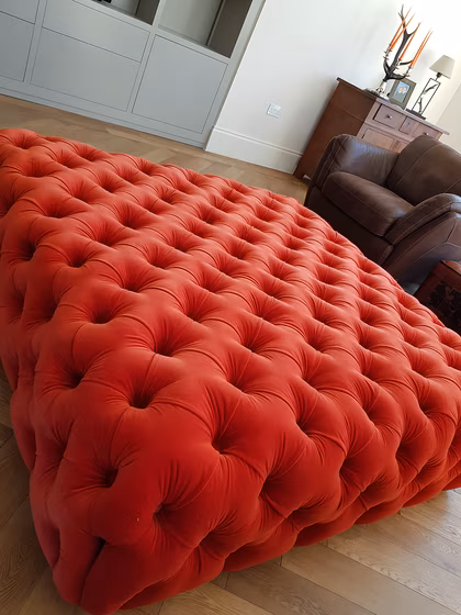 Simon Houlding upholstery and soft furnishings, a finished piece