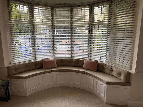 Simon Houlding upholstery and soft furnishings, a finished piece
