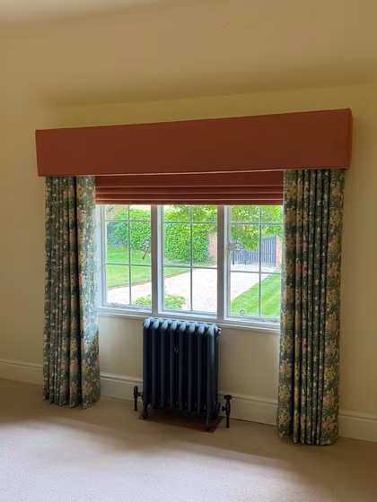 Simon Houlding upholstery and soft furnishings, a finished piece