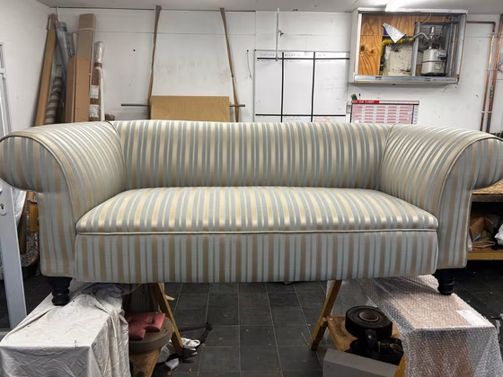 Simon Houlding upholstery and soft furnishings, a finished piece
