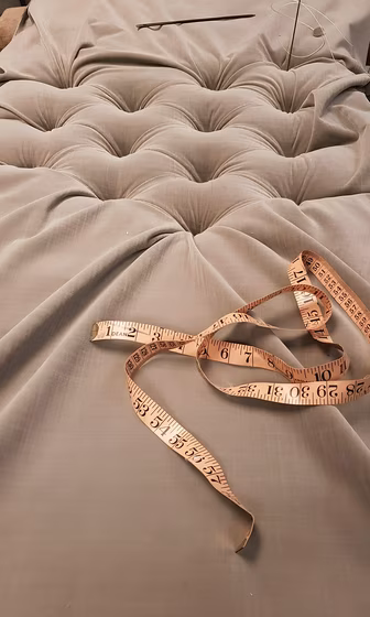 Simon Houlding upholstery and soft furnishings, a finished piece