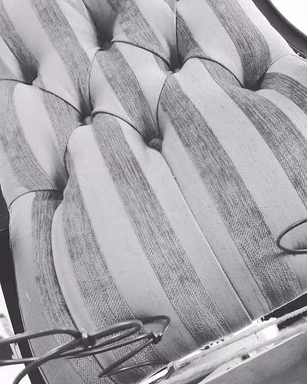Simon Houlding upholstery and soft furnishings, a finished piece