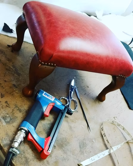 Simon Houlding upholstery and soft furnishings, a finished piece