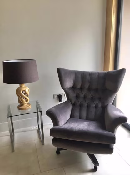 Simon Houlding upholstery and soft furnishings, a finished piece