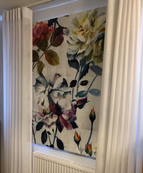 Simon Houlding upholstery and soft furnishings, a finished piece