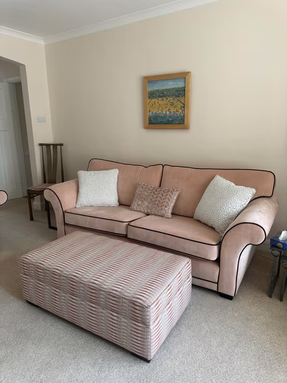 Simon Houlding upholstery and soft furnishings, a finished piece