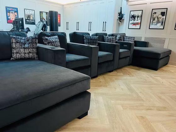 Simon Houlding upholstery and soft furnishings, a finished piece