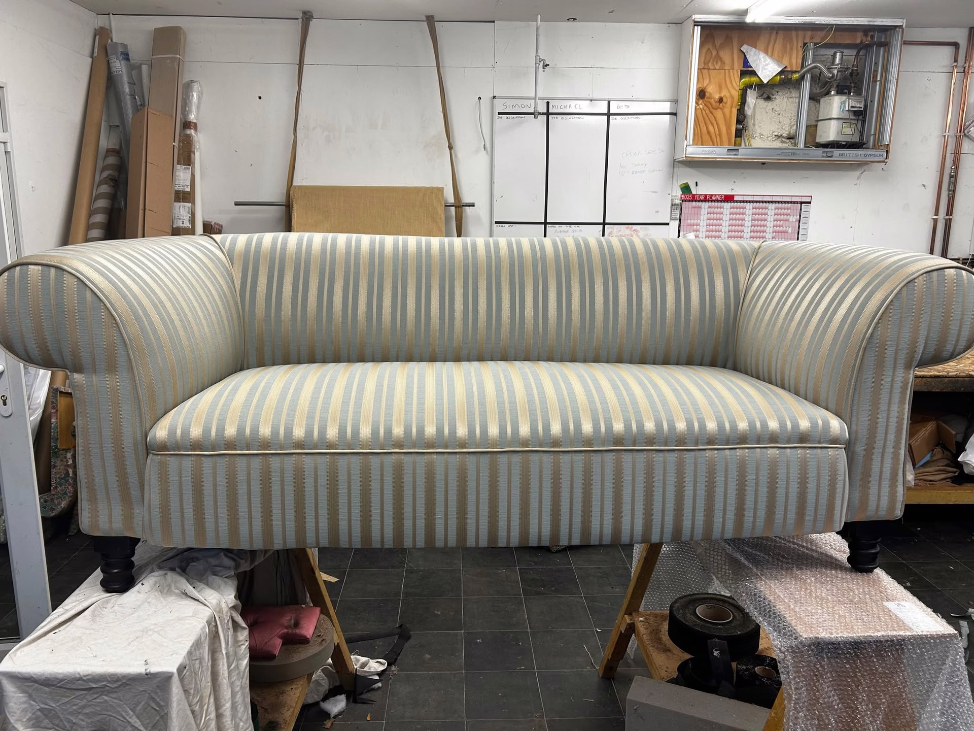 Traditional upholstery, finished